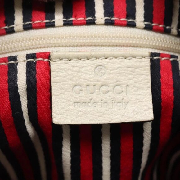 GUCCI Abbey Tote Bag Canvas Navy Gold 141472 Auth - Picture 13 of 16